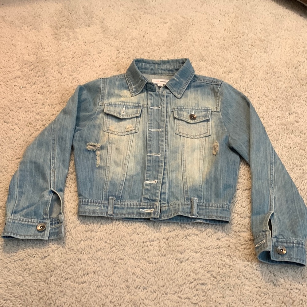 EUC Love Republic cropped denim jacket
